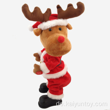 30 cm Twerk Reindeer Weihnachtsdekoration lustiges Spielzeug